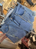 Diamond Pocket Denim Shorts