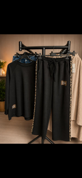 The Leopard Stripe Lounge Set