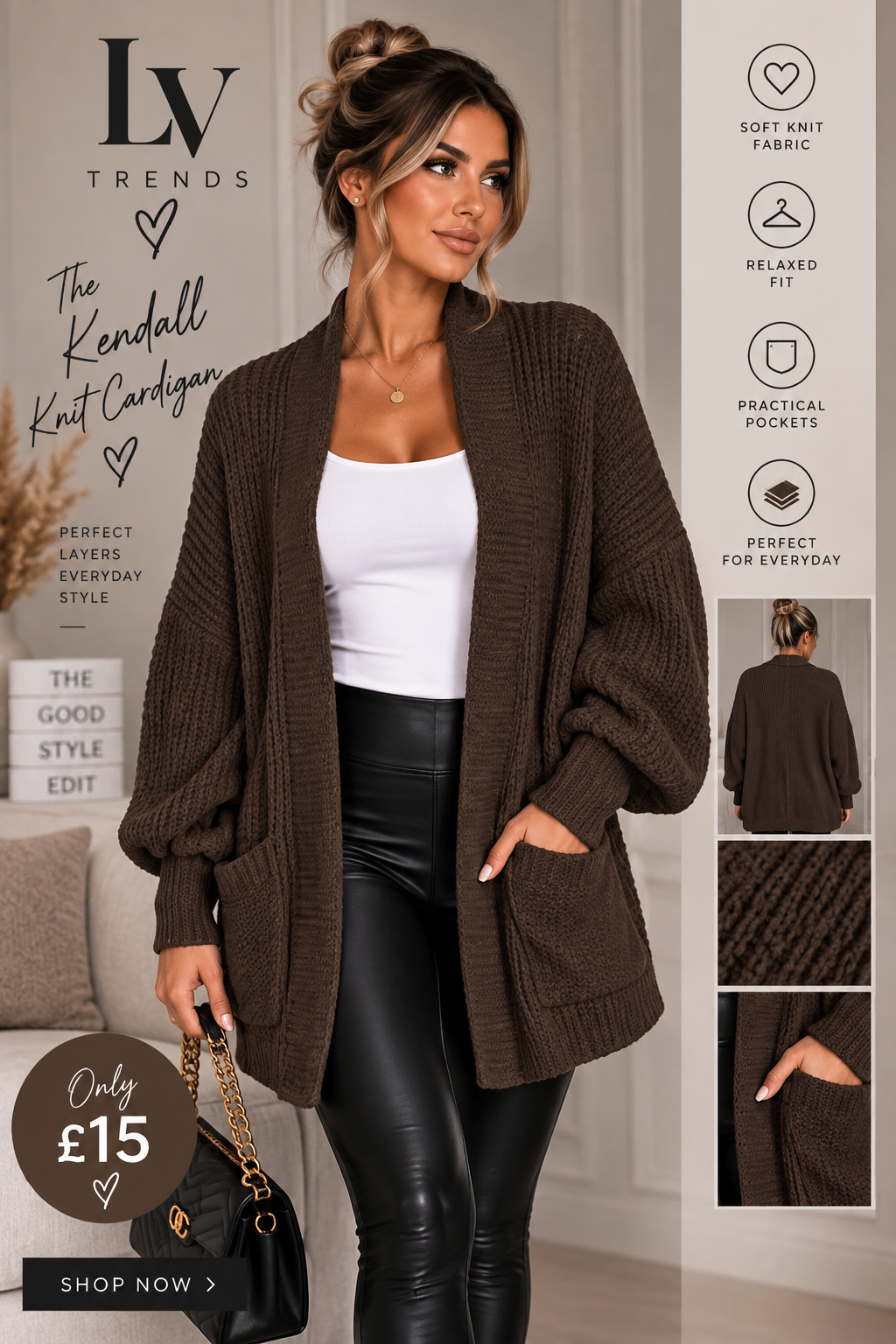 The Elodie Chunky Knit Cardigan