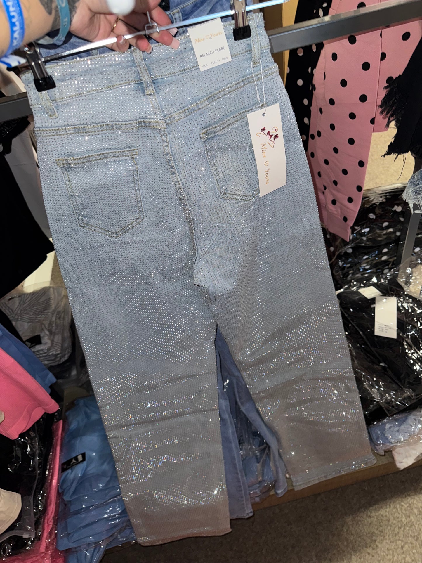 Diamond high waist jeans