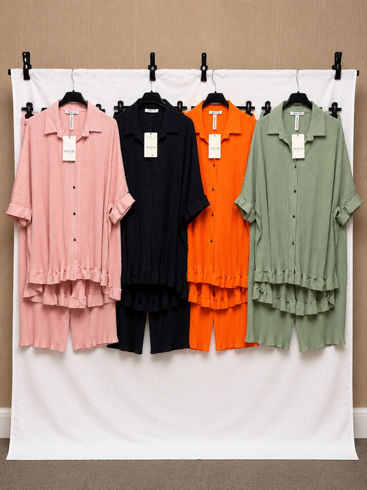 Minie frilled top trousers