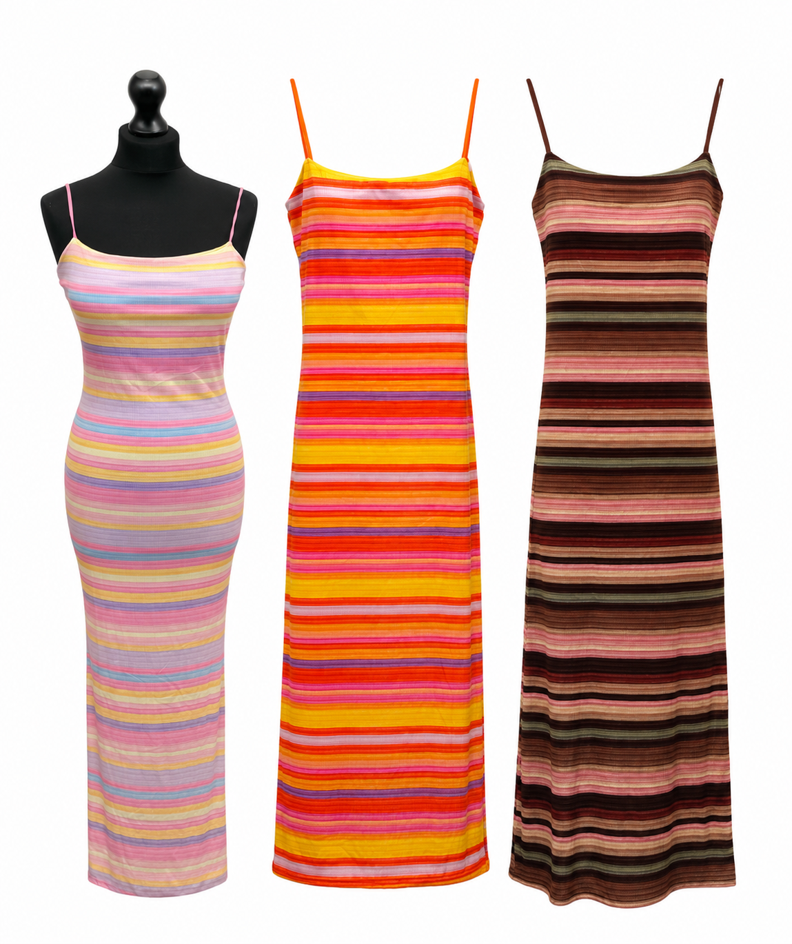 Heat wave stripe maxi dress