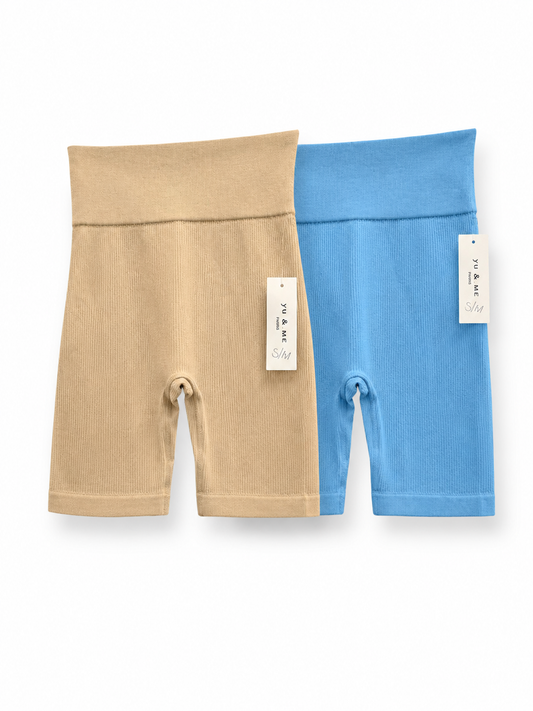 Basic ribbed cycle short