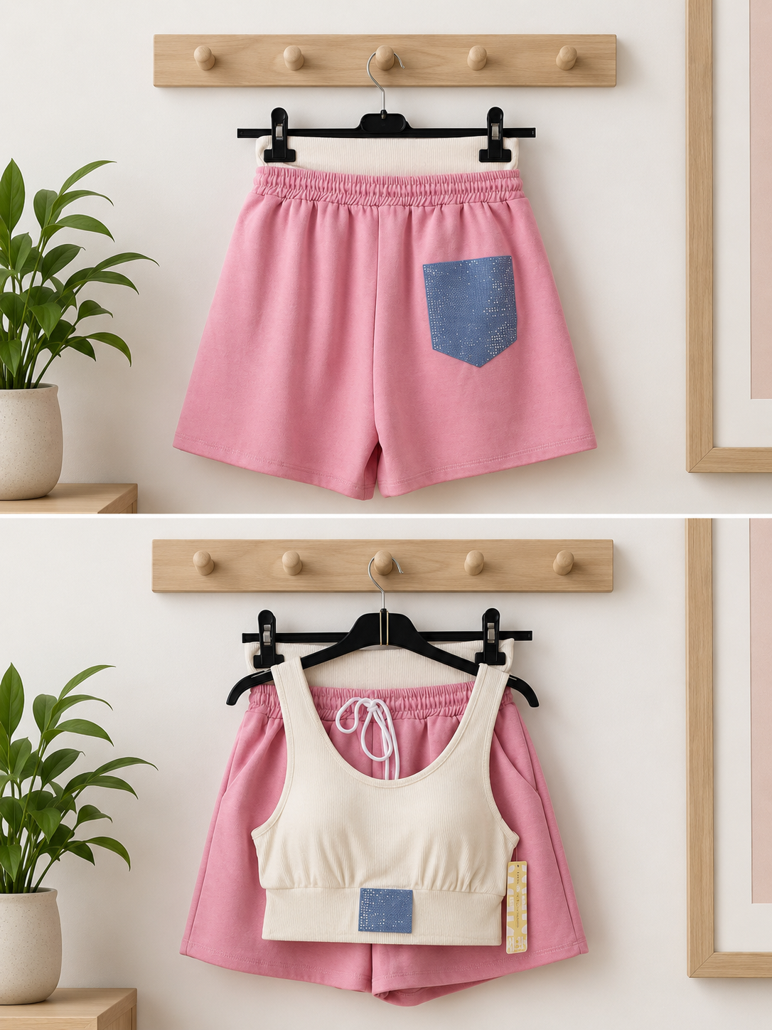 Barbie billionaire short lounge set PINK