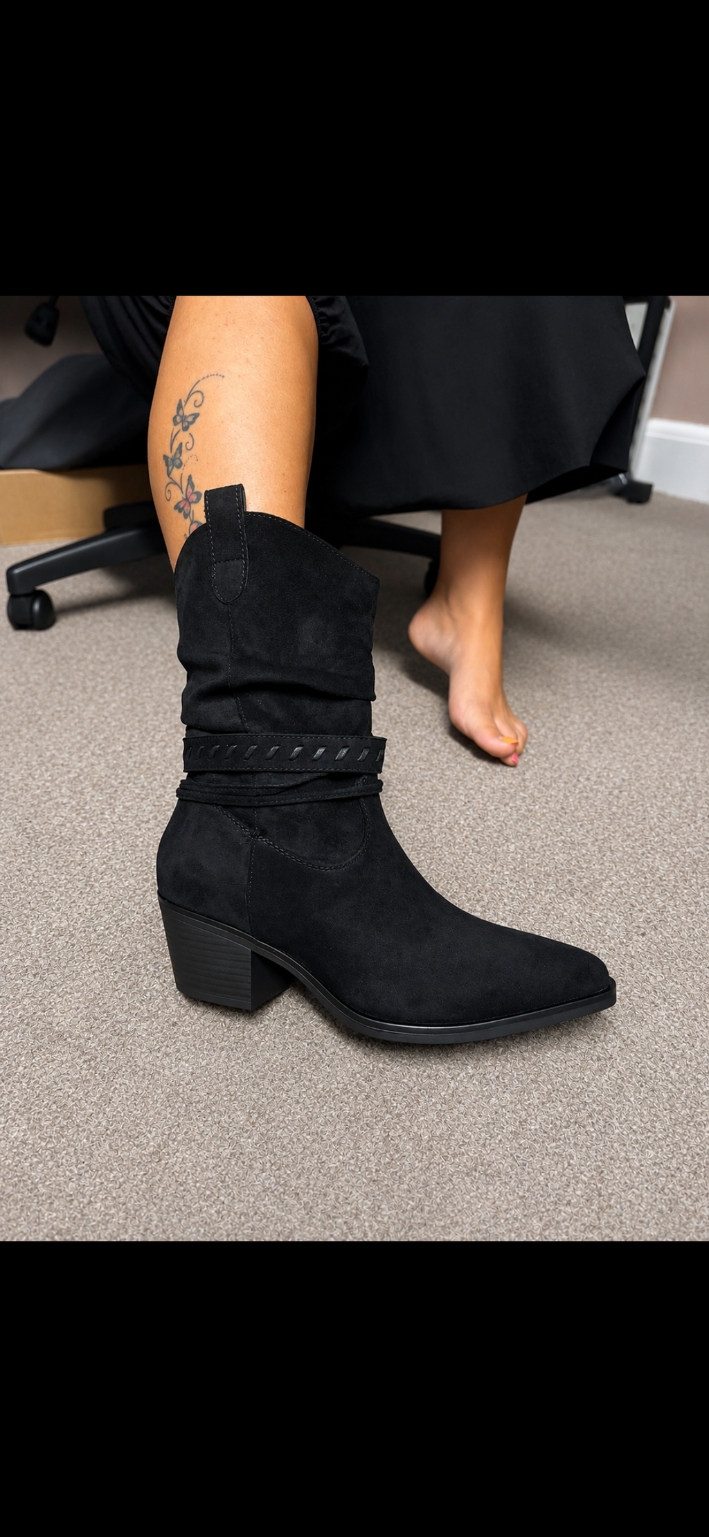 Short zip cowboy boot