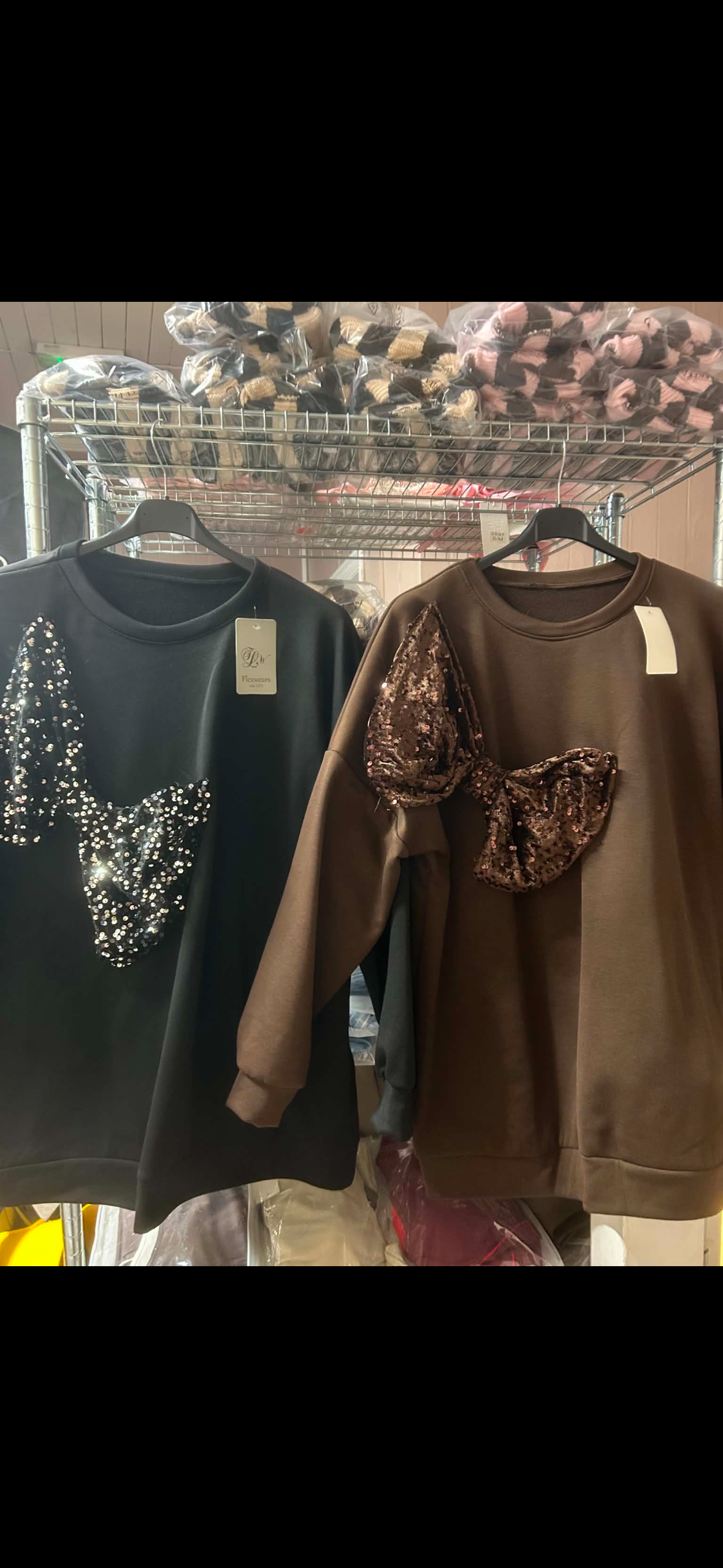 Bling bow jumper