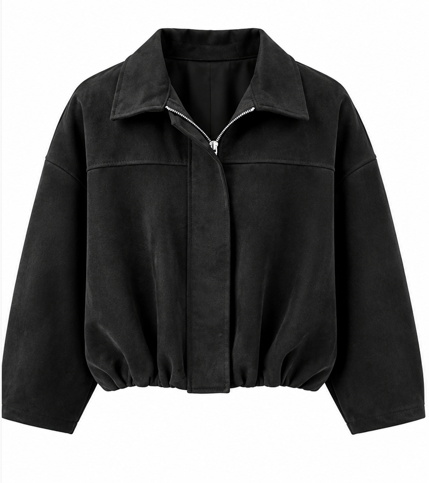 Suedette Zip Jacket