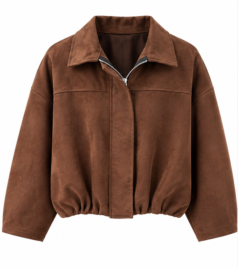 Suedette Zip Jacket