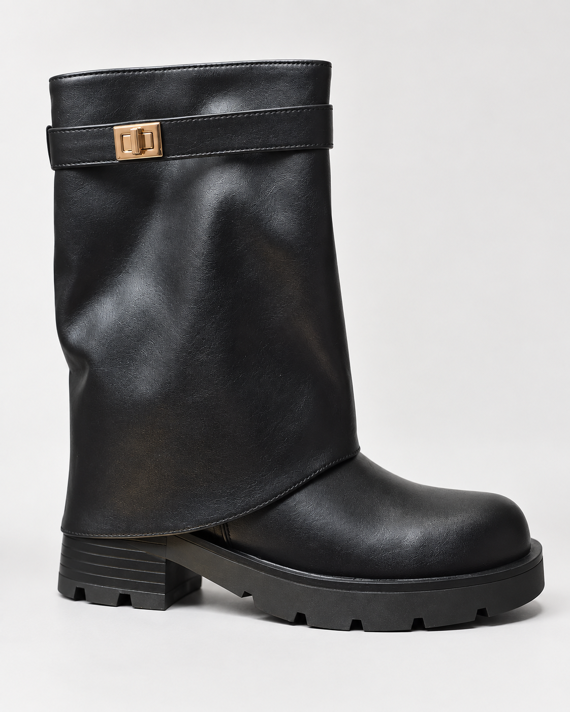 The Sloane Buckle Midi Boots